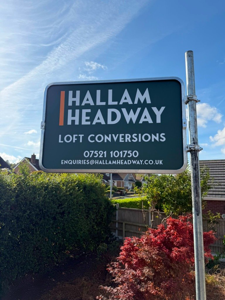 Hallam Headway company signpost