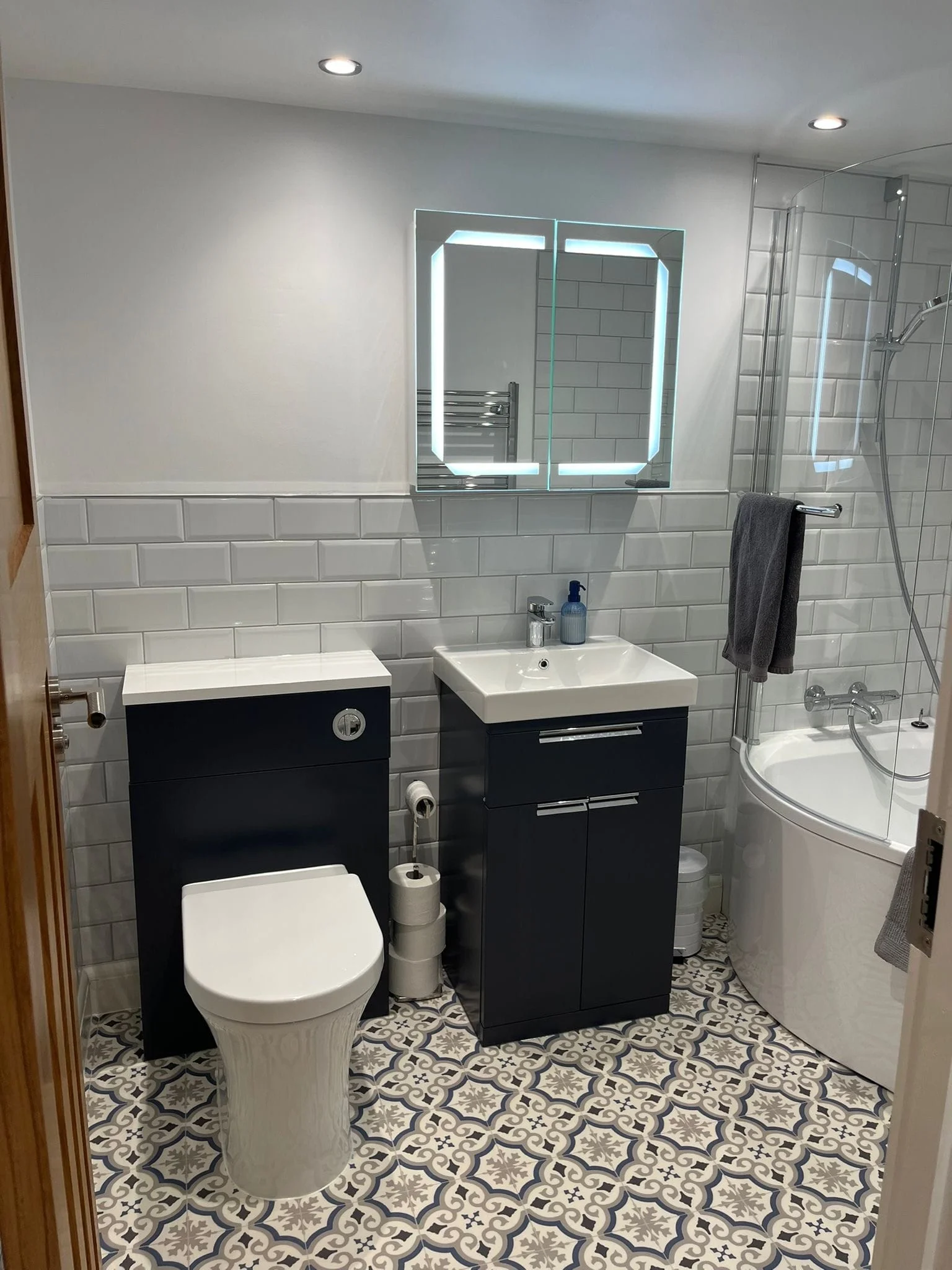 Ensuite loft conversion bathroom in Newcastle-under-Lyme