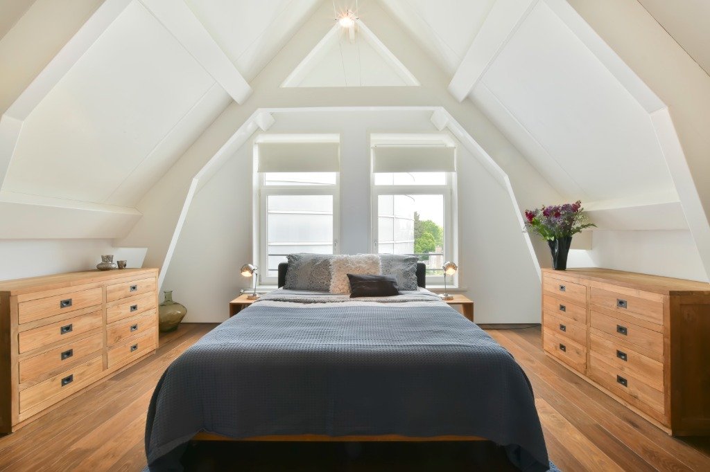 Vaulted Master Loft Bedroom
