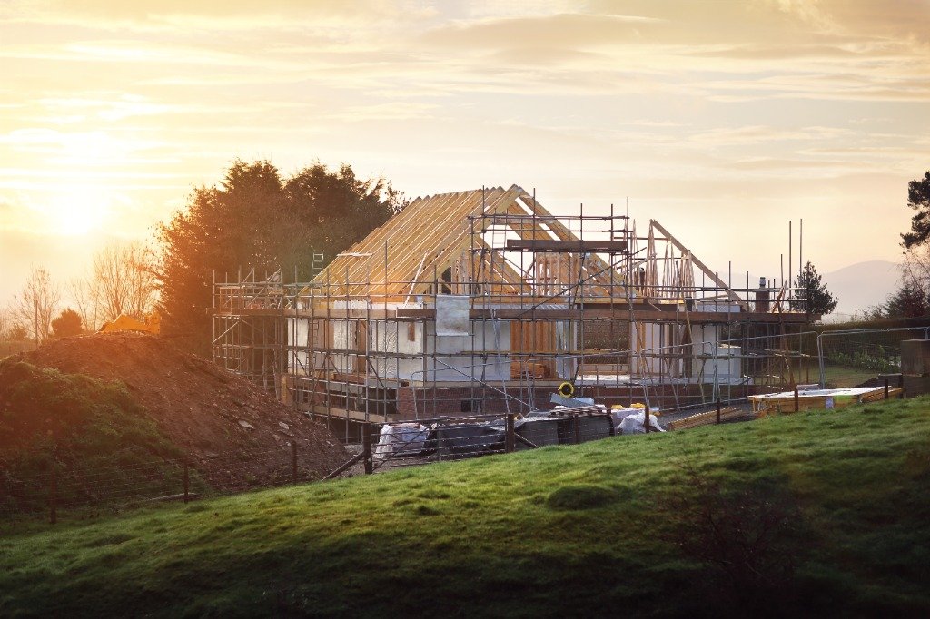 Pitched roof scaffolding and timber construction by Hallam Headway